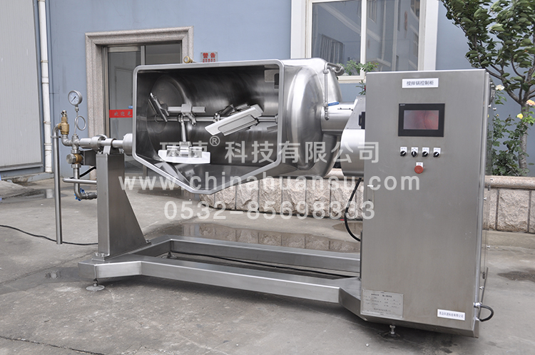 偏心臥式攪拌鍋，代替人工，攪拌均勻