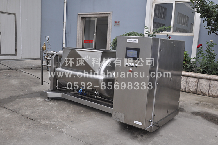 可傾斜式物料攪拌鍋，一鍵觸屏操作